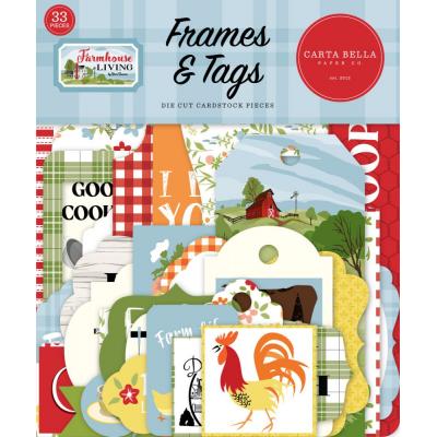 Carta Bella Farmhouse Living Die Cuts - Frames & Tags